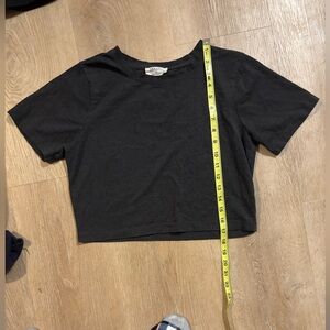 Charcoal women crop T-Shirt